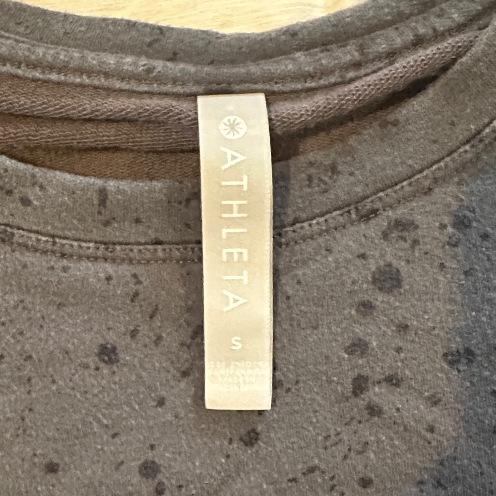 Athleta Studio to Street Splatter Crewneck – Heather Grey - Picture 3 of 6